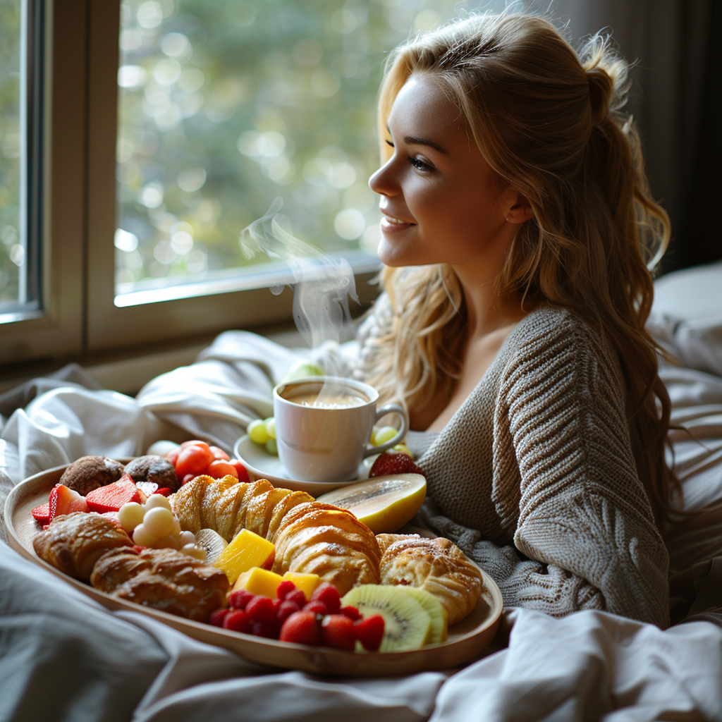 Узнайте, почему людям нравится кушать в постели и как это связано с ощущением удовольствия и сексуальностью.